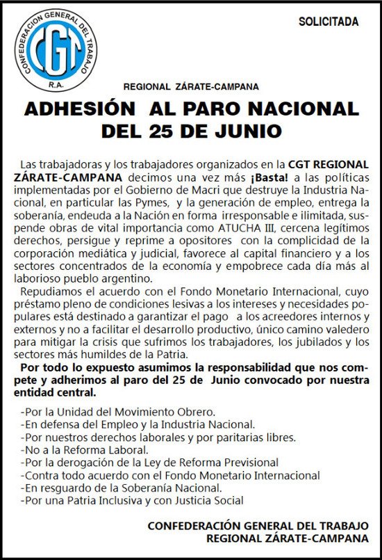 publicar solicitada en diarios